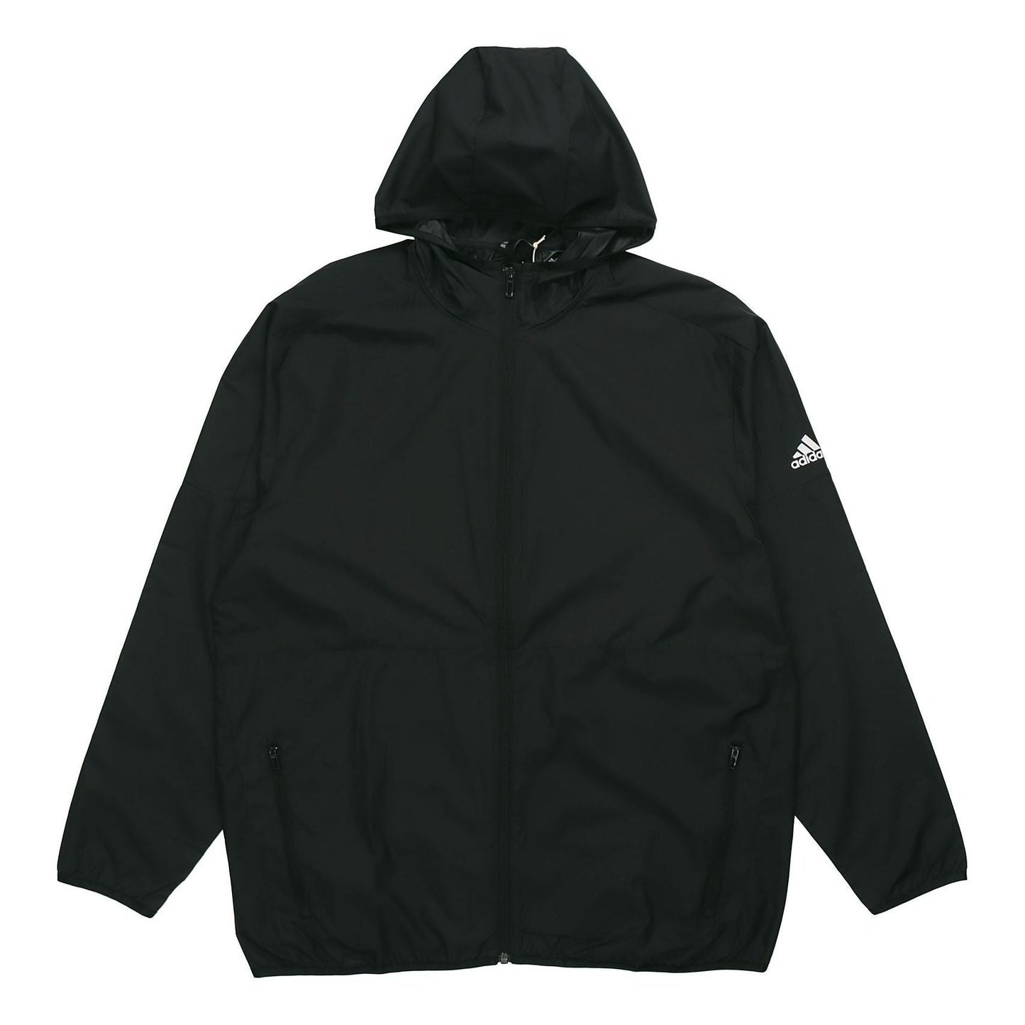 adidas Windbreaker Hooded Jacket 'Navy Blue' FM5345