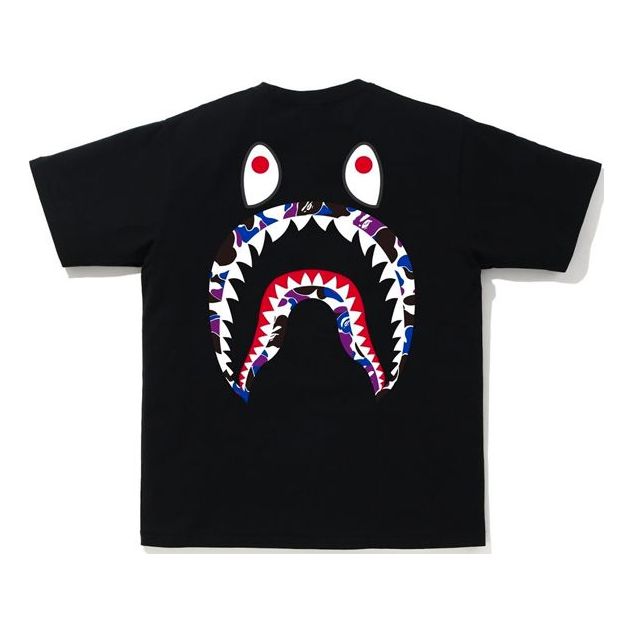 BAPE Hongkong 14th Anniversary HKG Shark Tee Hong Kong 14 Short Sleeve Unisex Black 1G22-110-042