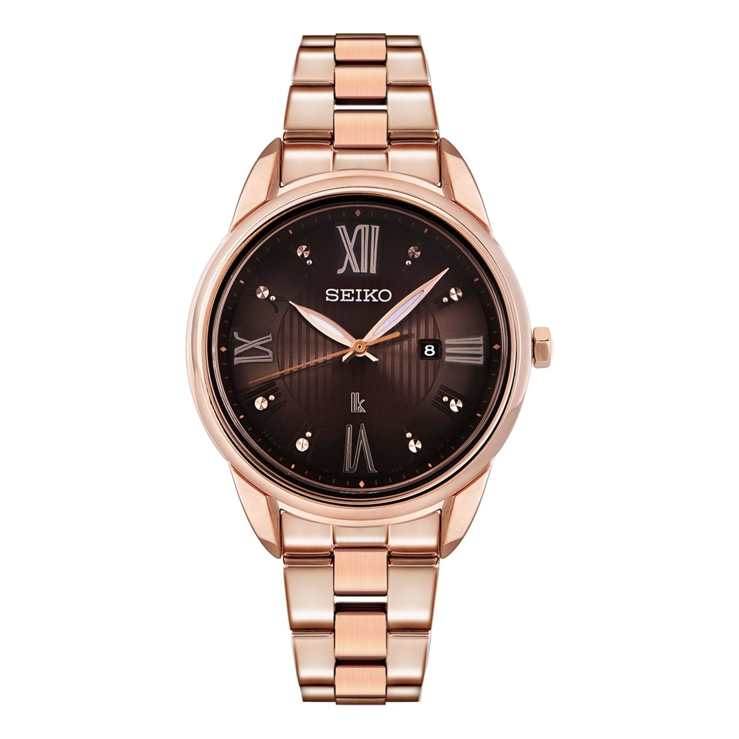 SEIKO Lukia Series Waterproof Quartz Gold/Black SUT366J1