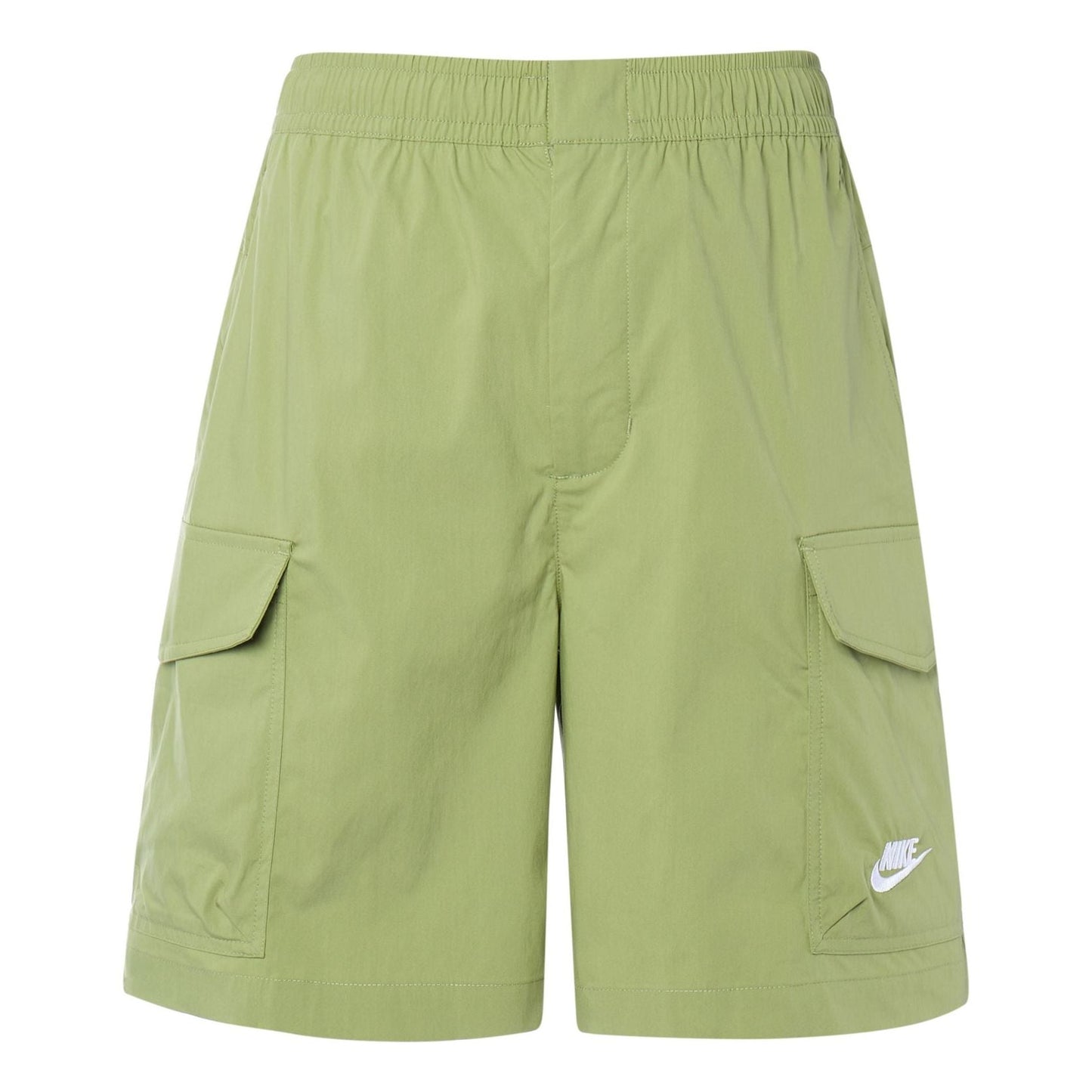Nike FW22 Solid Color Logo Embroidered Cargo Shorts Green DM6834-334