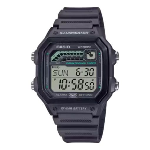 CASIO Digital 'Black' WS-1600H-8A