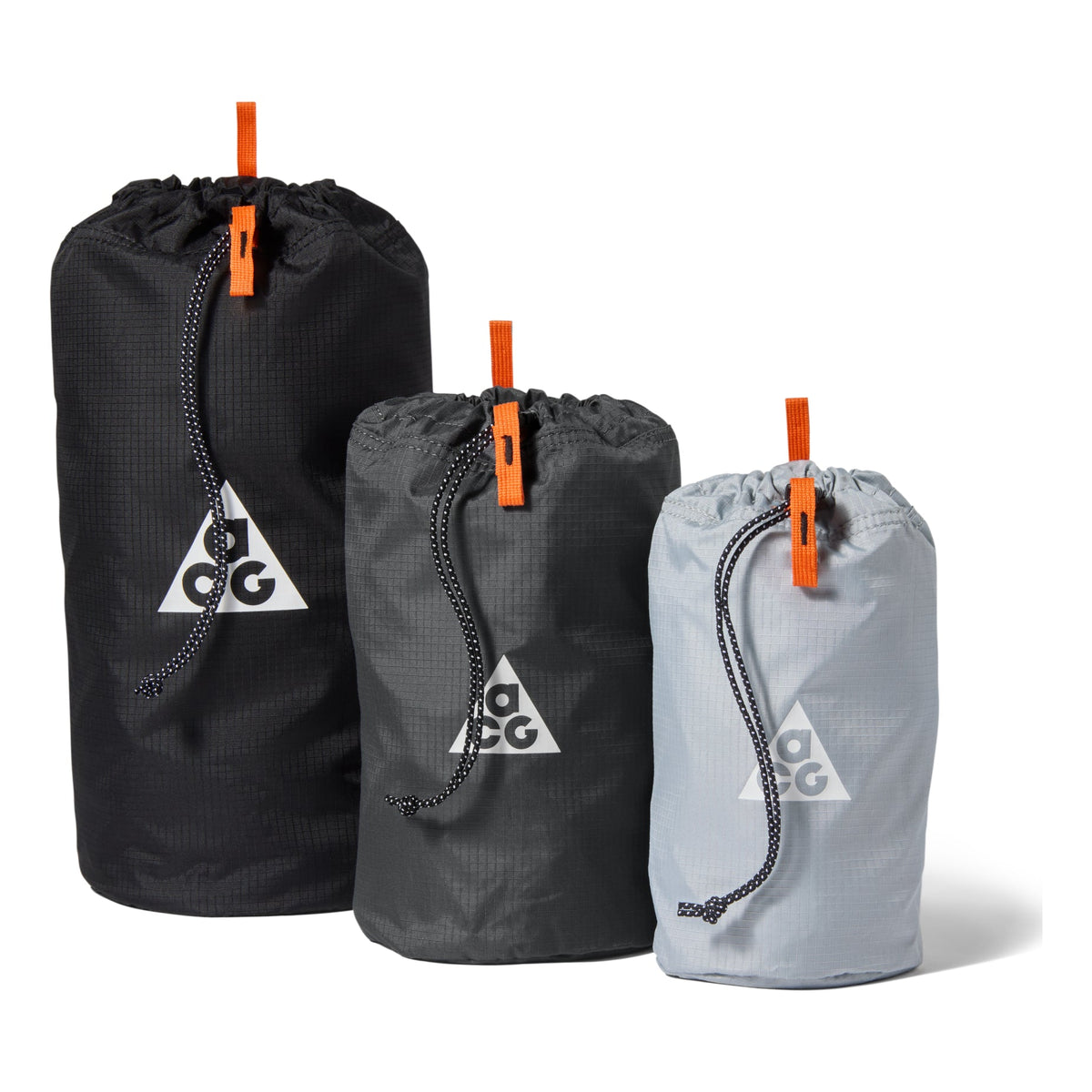 Nike ACG Stuff Sack (3 Pack) 'Black Safety Orange' IM5022-010