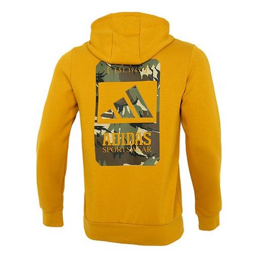 Men's adidas Back Camouflage Logo Printing Sports Gold Color H39274