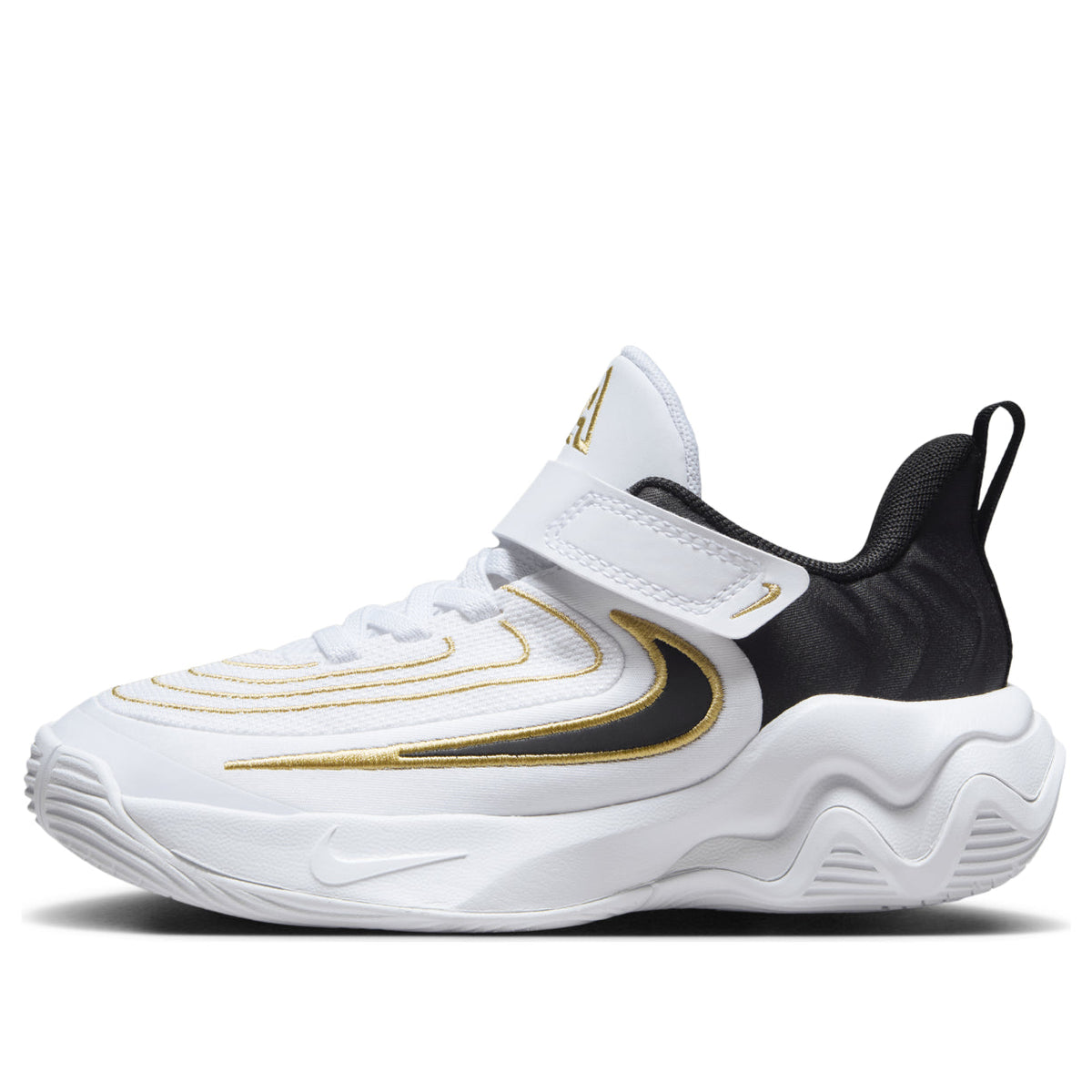 (PS) Nike Giannis Immortality 4 'White Black Metallic Gold'  FZ6733-100