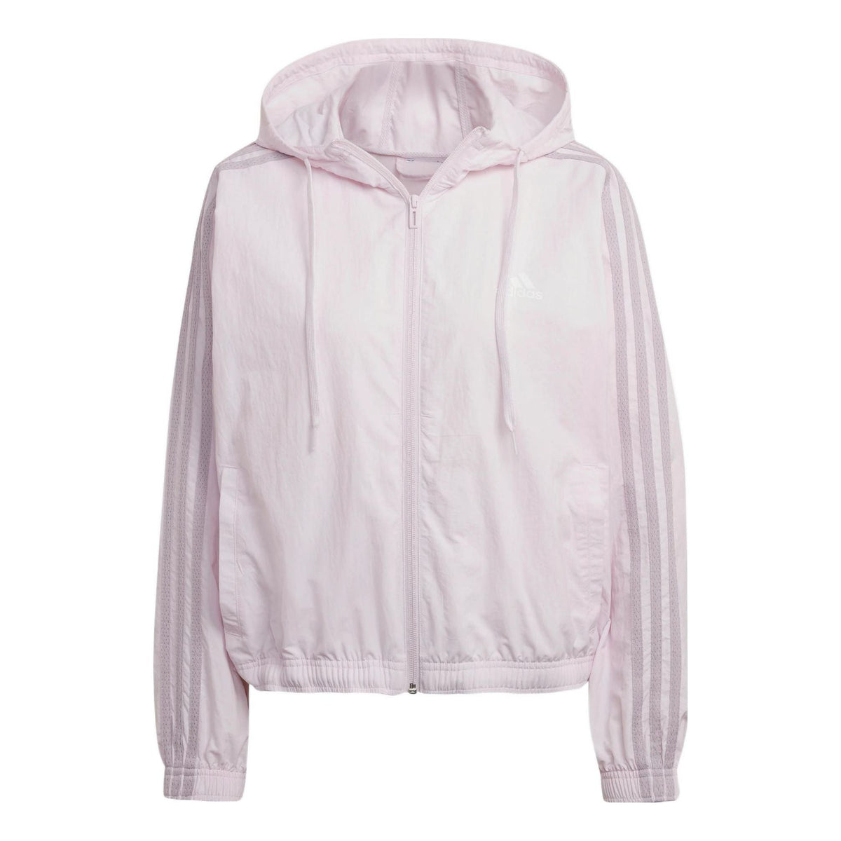(WMNS) adidas Essentials Repeat Logo Loose Fit Windbreaker Asia Sizing 'Pink' HC9159