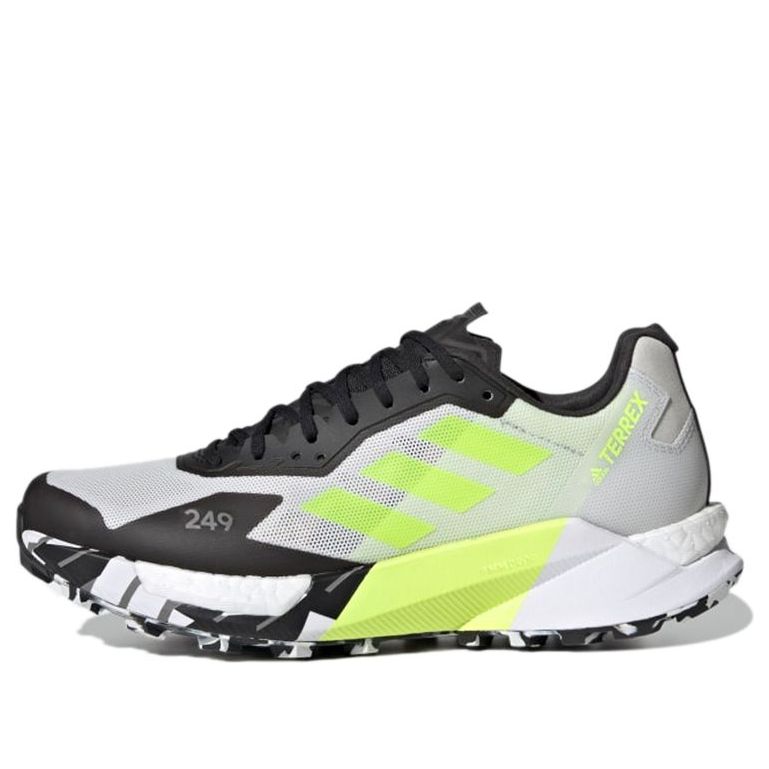 (WMNS) adidas Terrex Agravic Ultra Trail 'White Solar Yellow' FY7660