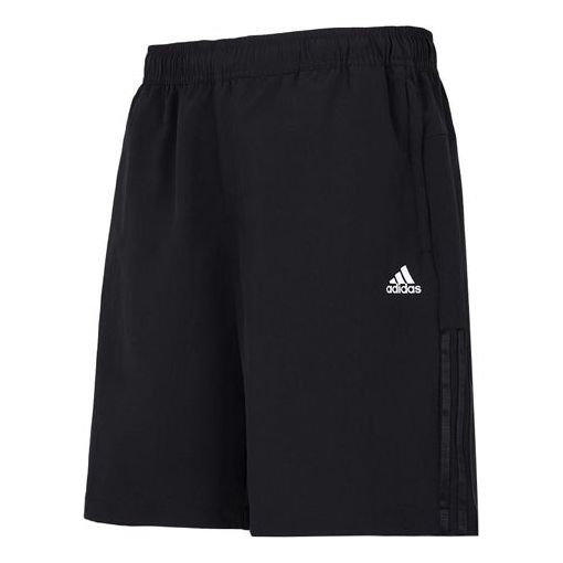 adidas Fi Lib Wvsh Solid Color Micro Mark Logo Athleisure Casual Sports Woven Shorts Black HE7405