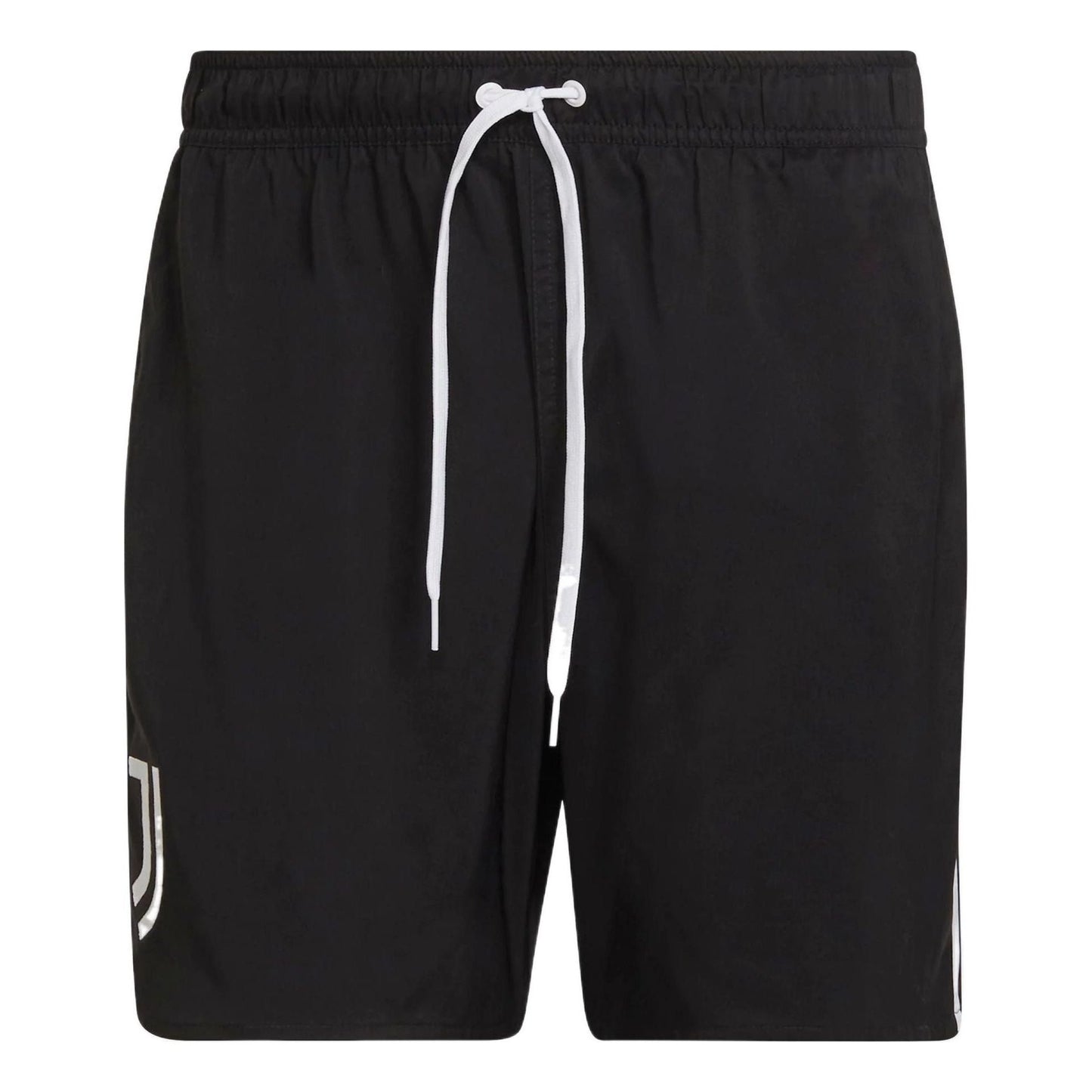 Men's adidas Swim Athleisure Casual Sports Beach Stripe Shorts Black HA6956