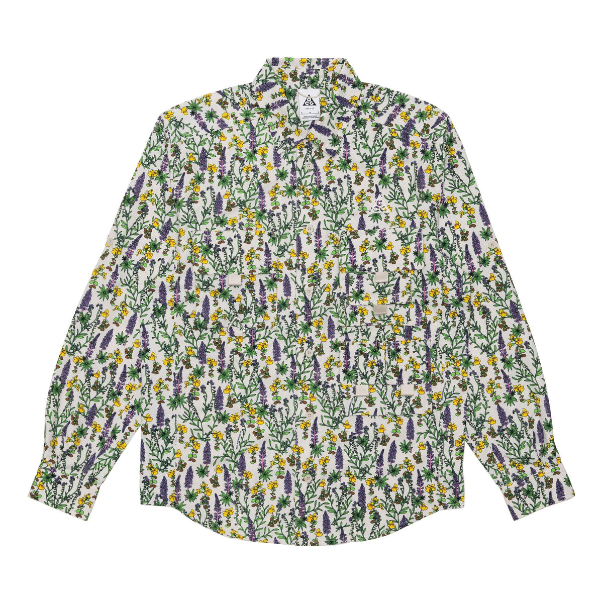 Nike SS22 Dri-FIT ACG UV Version Floral Long Sleeves Shirt Green DN3942-072