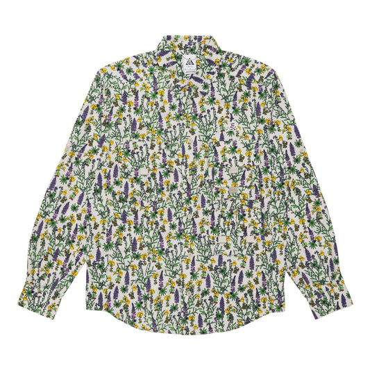 Nike SS22 Dri-FIT ACG UV Version Floral Long Sleeves Shirt Green DN3942-072