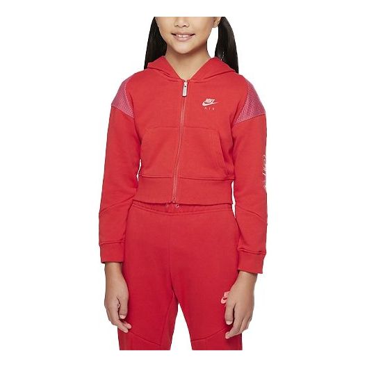 (GS) Nike Training Sports Hooded Jacket Girls Red DM8386-657