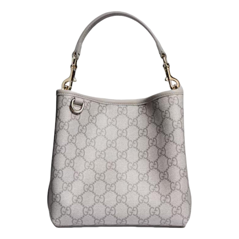 (WMNS) Gucci GG Emblem Small Bucket Bag 'Grey' 815118-FAD6M-1425