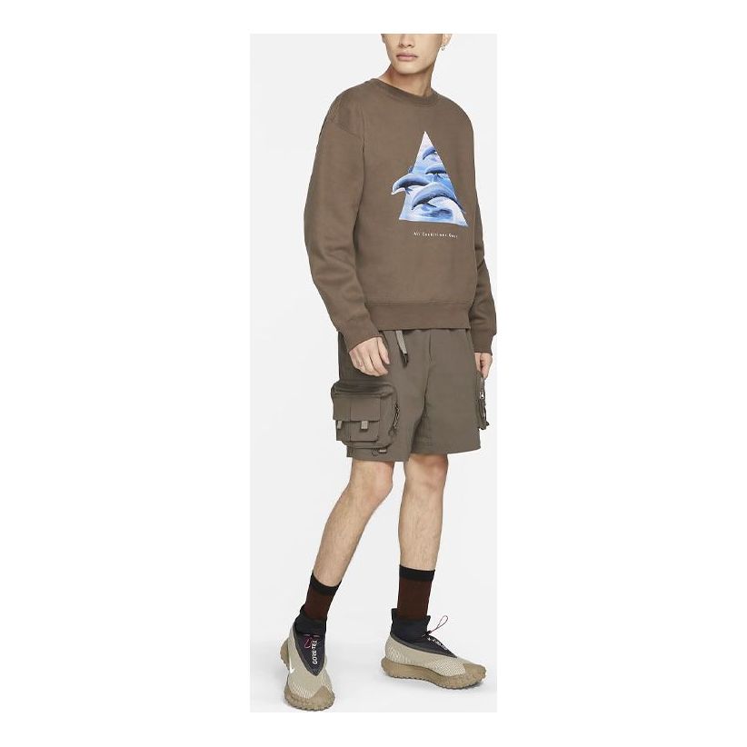 Nike x ACG Solid Color Cargo Shorts US Edition Gray Brown DH8347-004