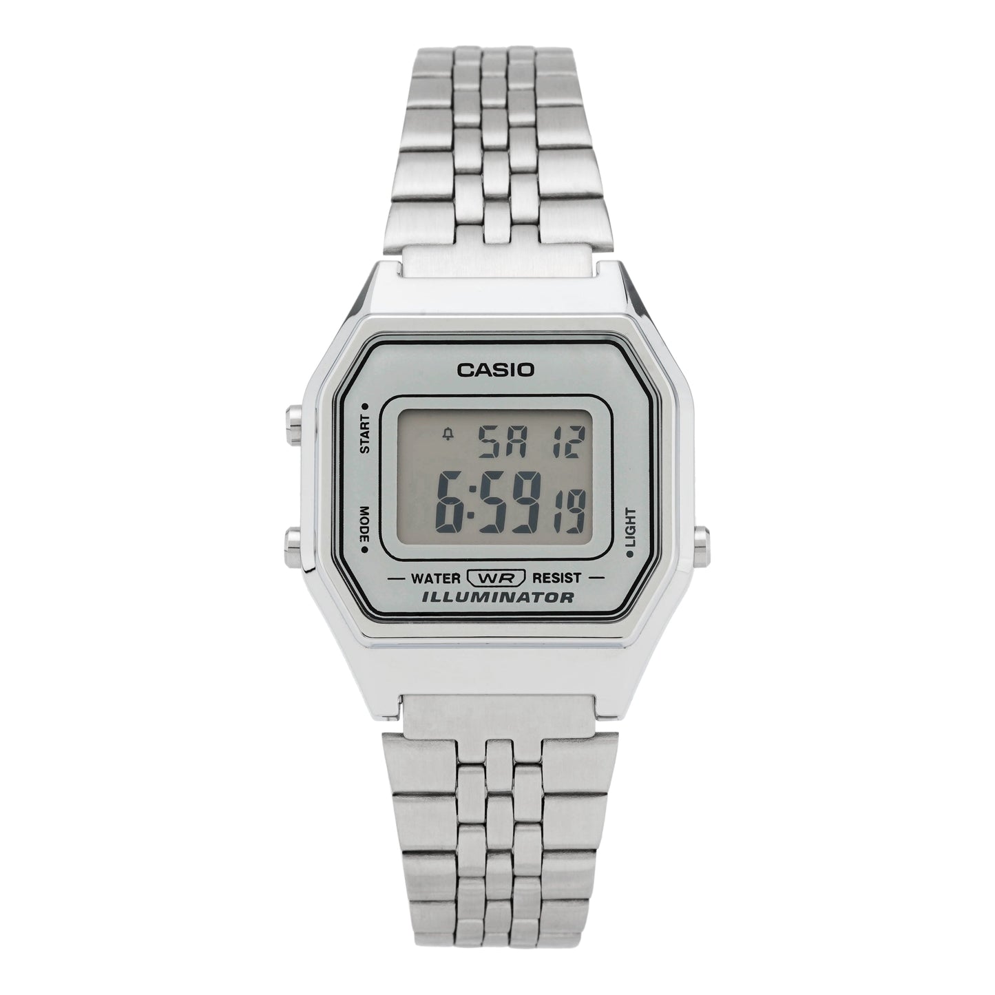 CASIO Waterproof Sports Mens White Digital LA680WA-7D