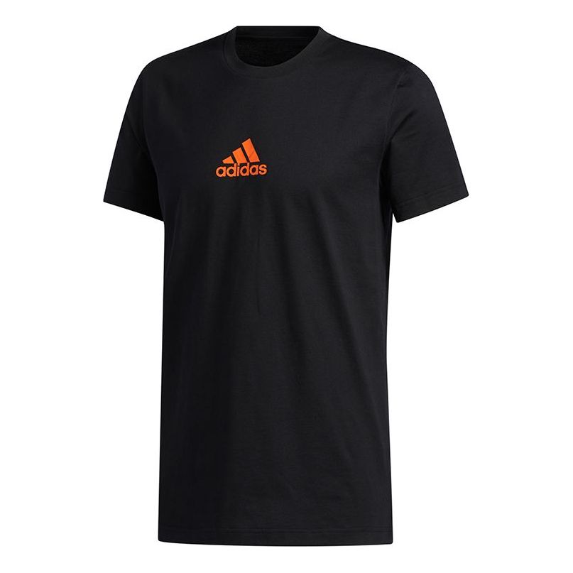 adidas LIL Stripe Team Basketball Sports Short Sleeve Black GL5591