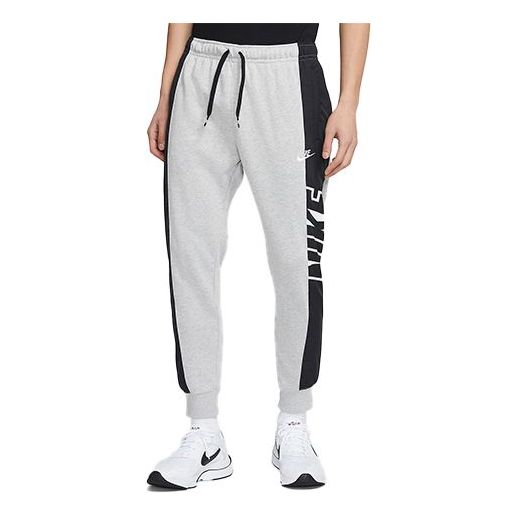 Nike Sportswear Contrasting Colors Printing Logo Sports Long Pants Gray CZ9943-050