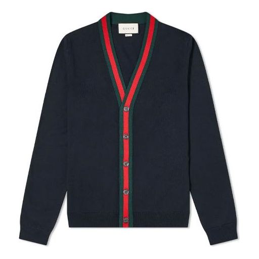 Gucci GRG Lace-up Low V-neck Sweater Black 408146-X1317-4060
