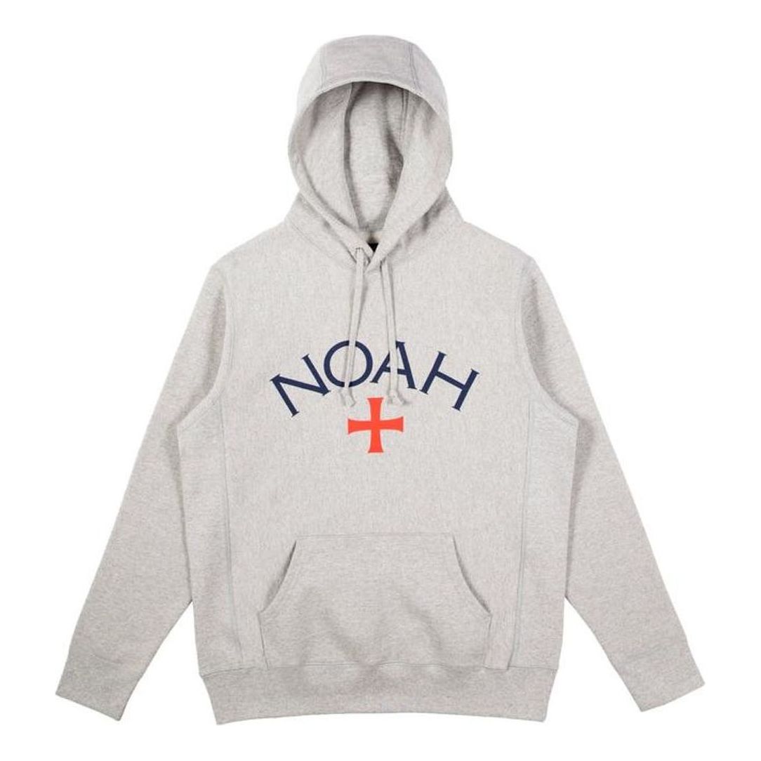 NOAH Core Logo Heather Grey Pullover Loose Alphabet Unisex light grey NOAH-SS18-011