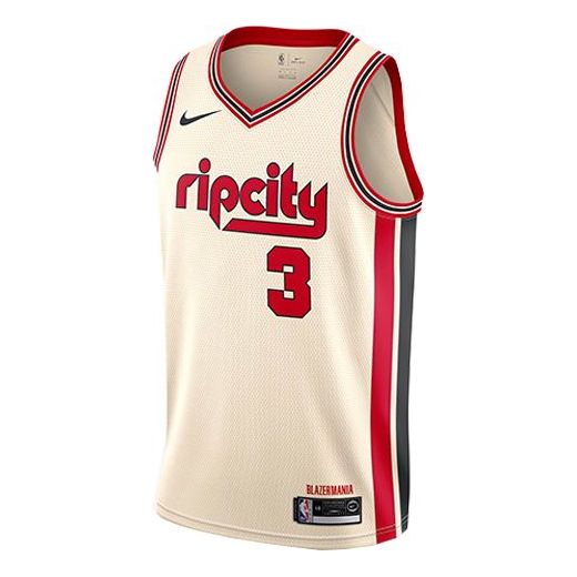 Nike NBA City limited SW Fan Edition 19-20 Season Portland Trail Blazers No. 3 Basketball Jersey/Vest White AV4668-120