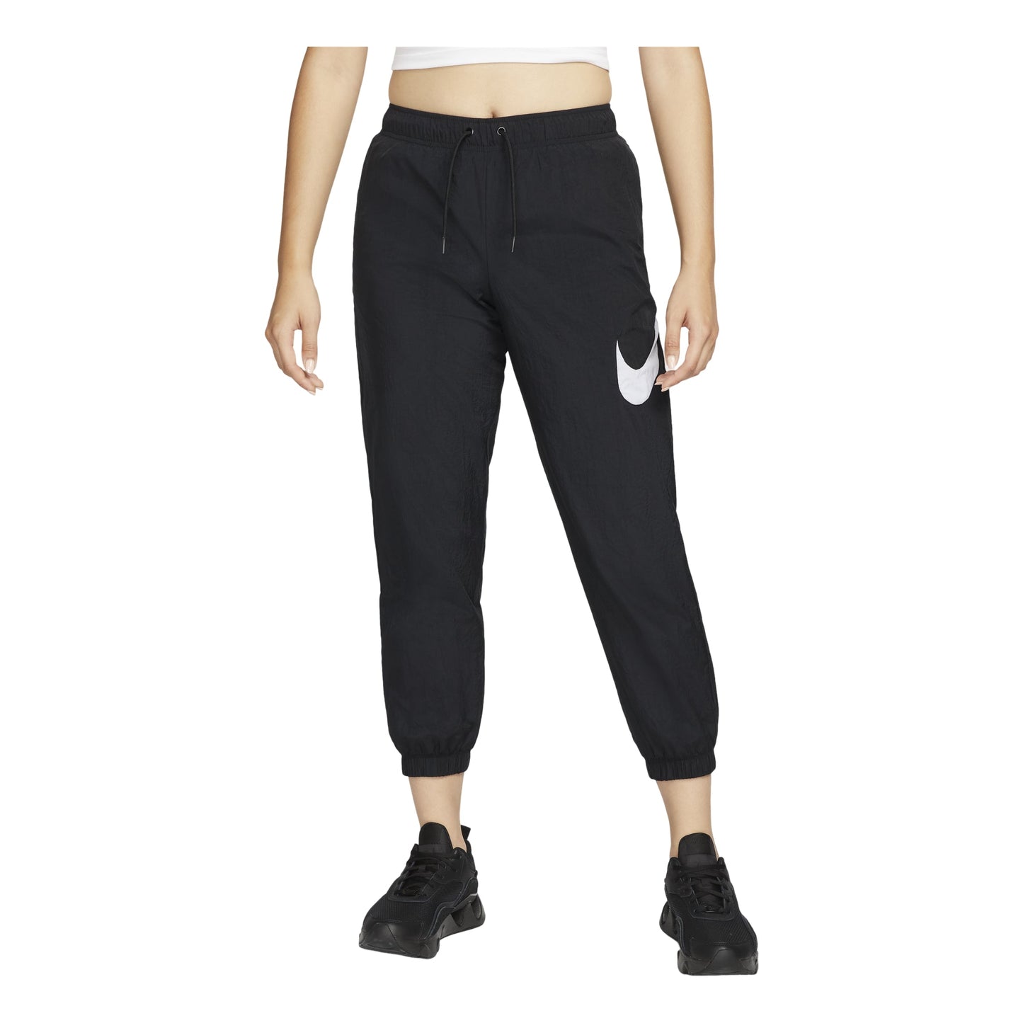 (WMNS) Nike Sportswear Essential Mid-Rise Pants 'Black' DM6184-010