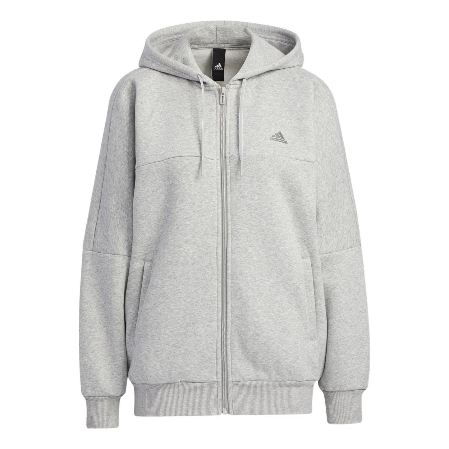(WMNS) adidas Word Fleece Hoodie Asia Sizing 'Grey' HM2813