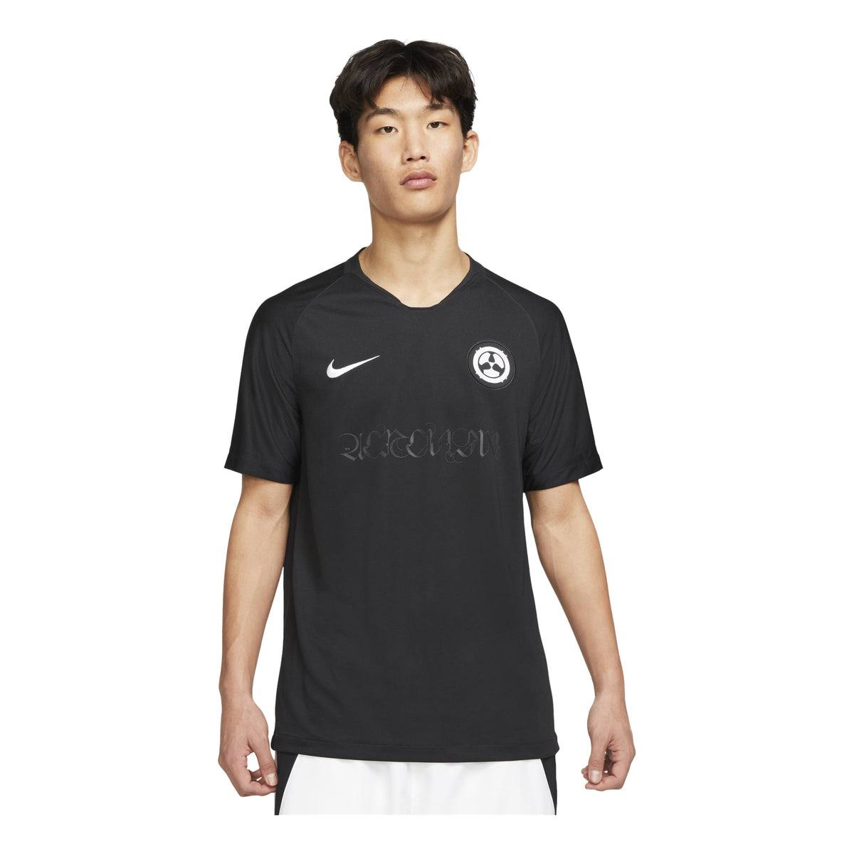 Nike x ACRONYM Crossover Fan Edition Printing Logo V neck Short Sleeve Asia Edition Black DC8809-010