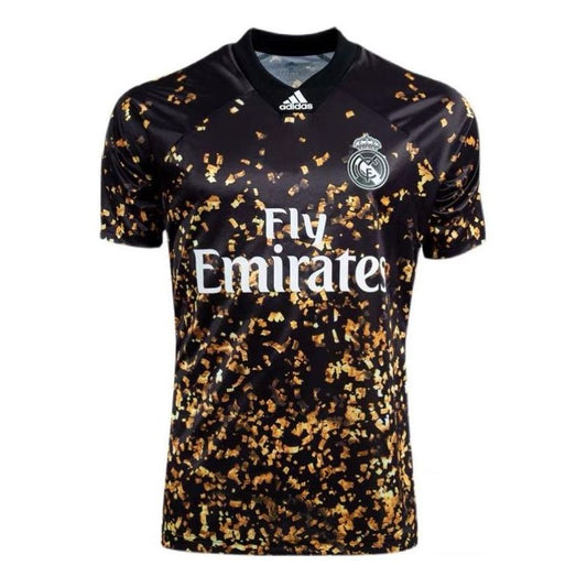 Men's adidas x EASPORTS Crossover 19-20 Season Casual Sports Full Print Short Sleeve Soccer/Football Jersey Asia Sizing Black EJ5563