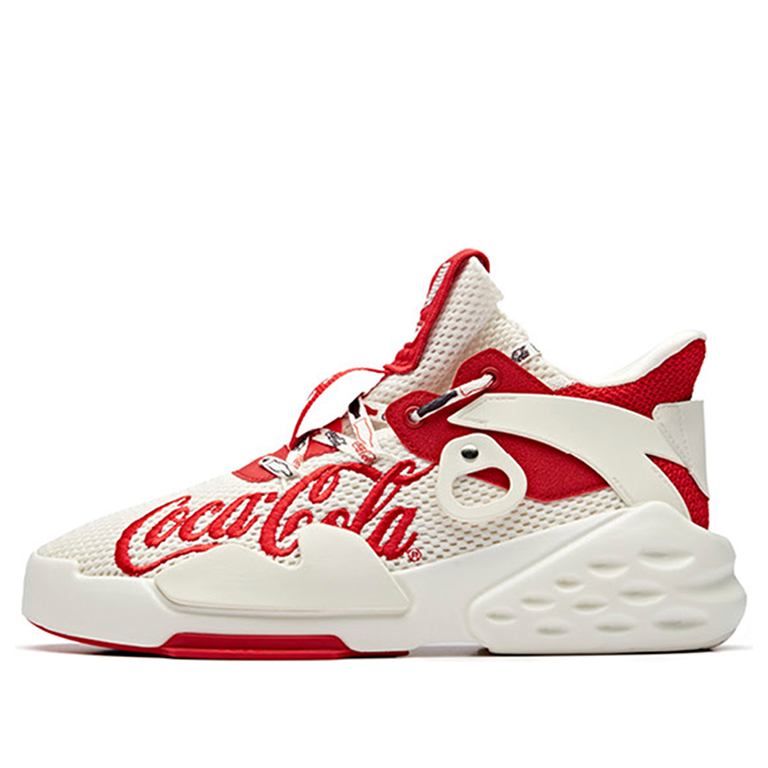(WMNS) ANTA x Coca Cola Badao 'White Red' 12928088-9