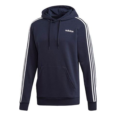 adidas 3-stripes Alphabet Printing Sports Hoodie 'Blue White' DU0499