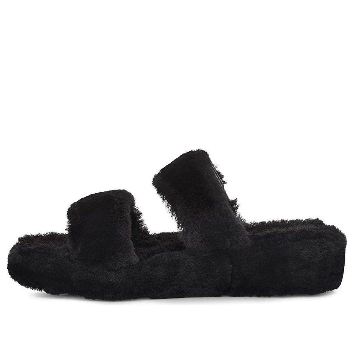 (WMNS) UGG Fuzz Yeah Black Sandals 1104662-BLK