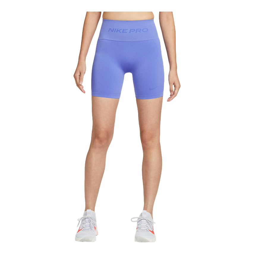 (WMNS) Nike Pro Seamless Dri-Fit High-Waisted 5" Cycling Shorts 'Sapphire' IF1211-570