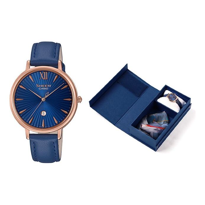 CASIO SHEEN Quartz Waterproof Blue Analog SHE-4534PGL-2AUDFS