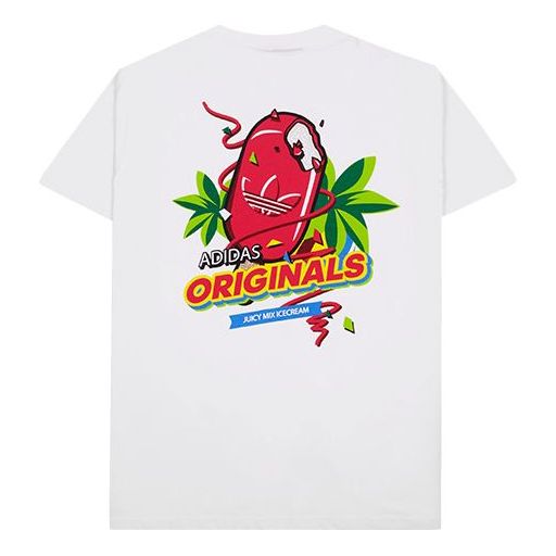 adidas originals Bodega Popsicle Back Printing Short Sleeve White ED7062