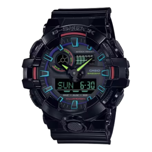 CASIO G-Shock Digital-Analog 'Black Blue Red' GA-700RGB-1A