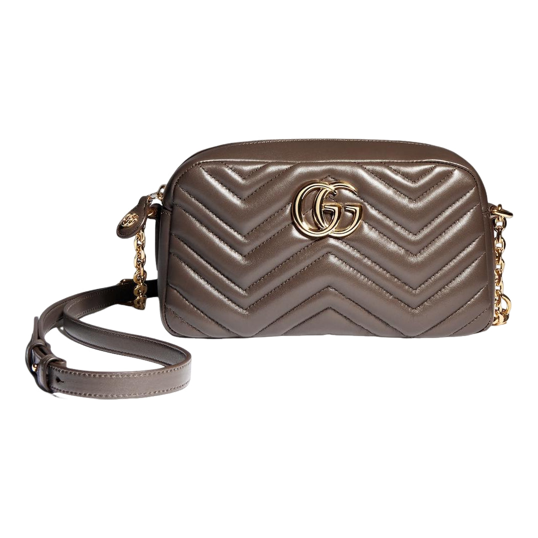 (WMNS) Gucci GG Marmont Small Camera Bag 'Dark Taupe' 855273-AAGVX-2818