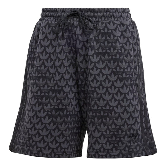 (WMNS) adidas originals Trefoil Monogram Shorts 'Black' II3189