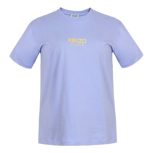 KENZO Cotton Round Neck Short Sleeve Purple FA52TS955937-65