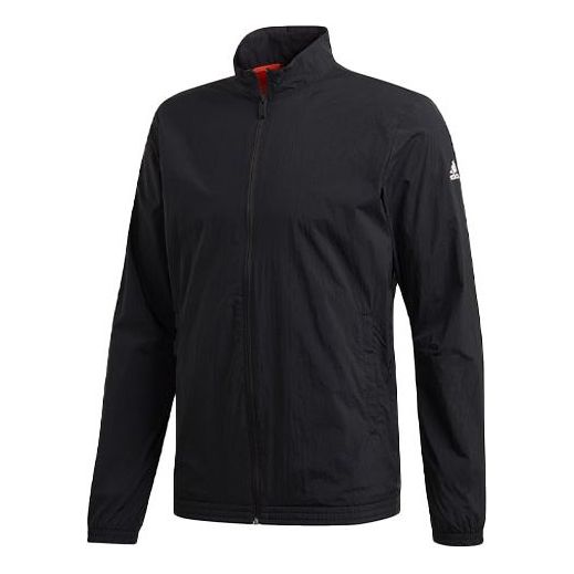 adidas Woven Sports Stand-up Collar Jacket Men's Black FL3902