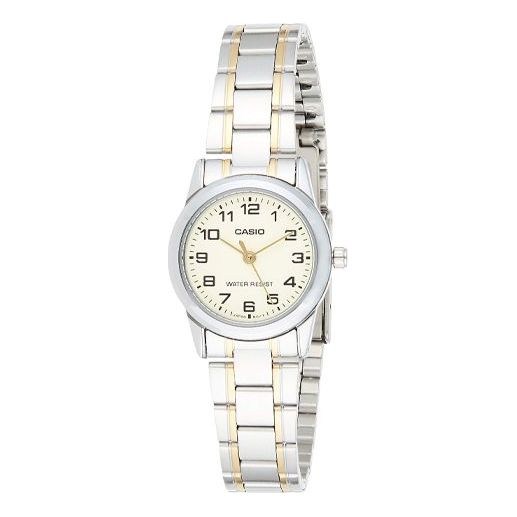 CASIO Quartz Movement Stainless Steel Wrist Waterproof SilverWhite Analog LTP-V001SG-9BUDF