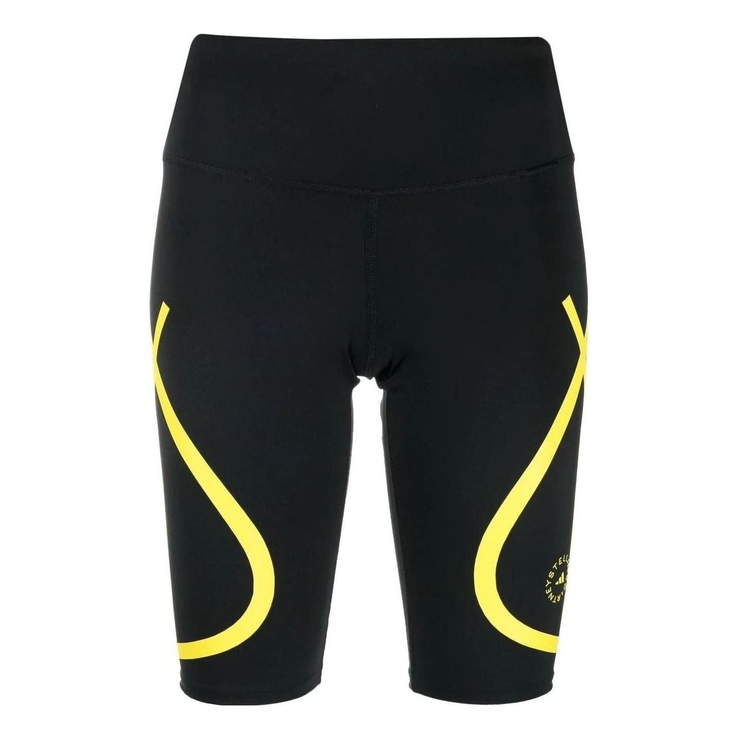 (WMNS) adidas by Stella McCartney TruePace Cycling Shorts Asia Sizing 'Black Yellow' HI6058
