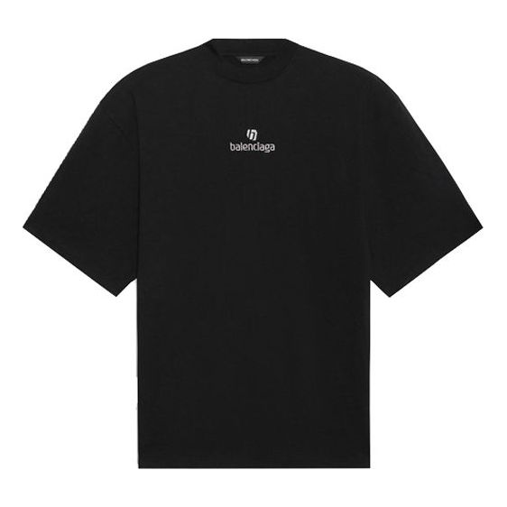 Balenciaga Sponsor Short Sleeve Black 641532TJVA91039