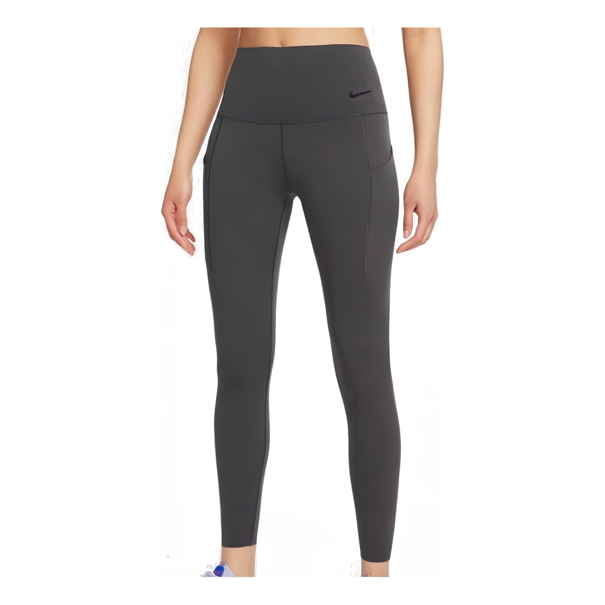 (WMNS) Nike Medium-Support High-Waisted Leggings with Pockets 'Grey' DQ5898-254