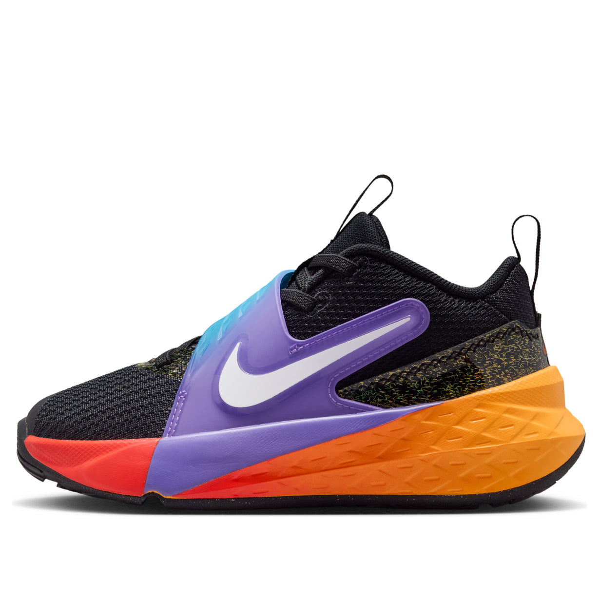 Nike Team Hustle D 12 'Black Laser Orange Action Grape' IO0283-001