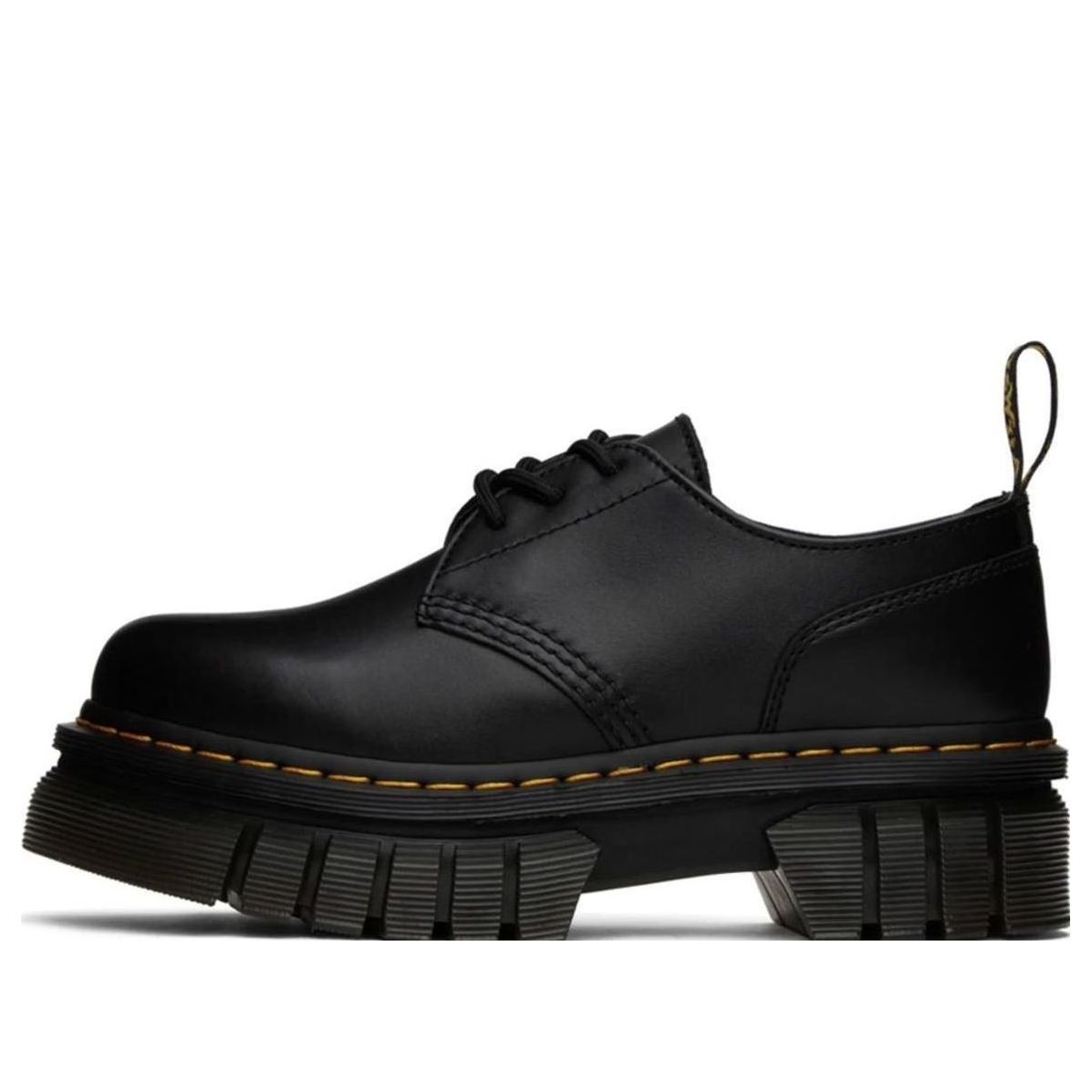 (WMNS) Dr. Martens Audrick JK 'Carbon Black Yellow' 27147001