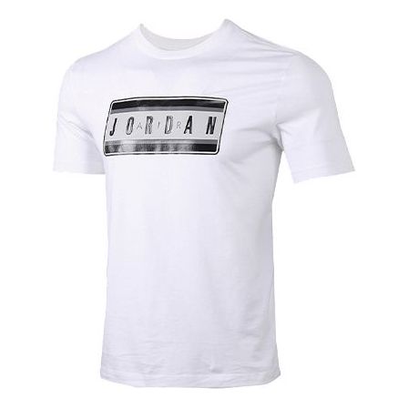 Air Jordan Stickers Printing Short Sleeve White CJ6247-100