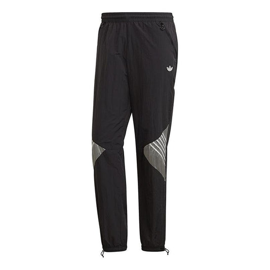 adidas originals Tolima-02 Trackp Reflective Logo Casual Training Sports Long Pants Black GD5804