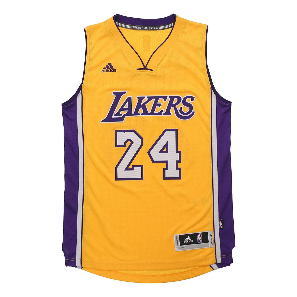 adidas Kobe Bryant Lakers Jersey Asia Sizing Men Yellow A45978