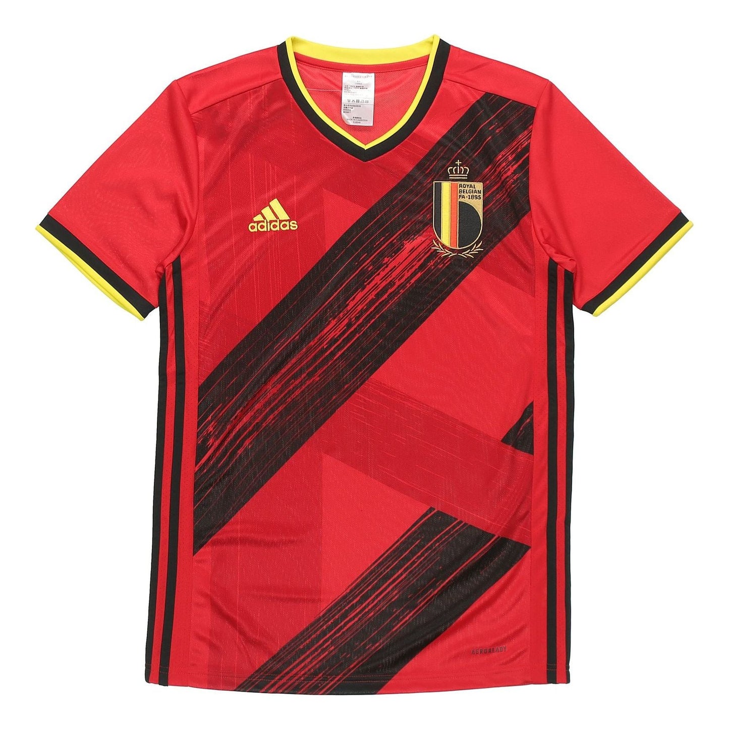 adidas Belgium National Team Home Fan Edition Sports Short Sleeve Red EJ8546