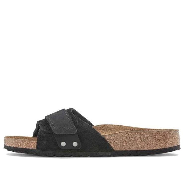 (WMNS) Birkenstock Oita Suede Leather Narrow Fit Sandals 'Black' 1024200