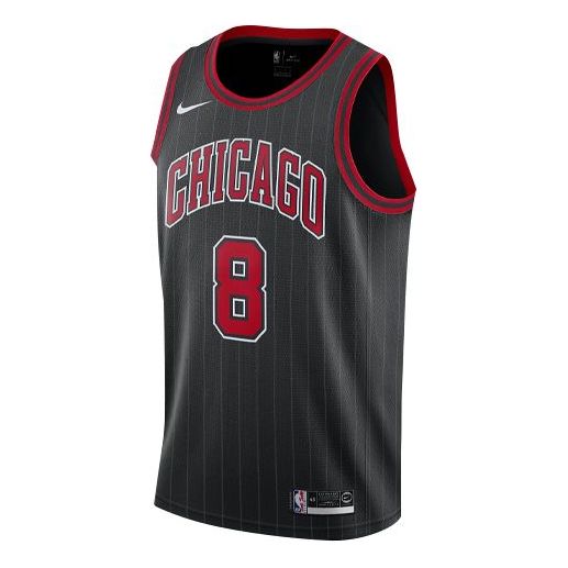 Nike NBA Chicago Bulls SW Fan Edition 8 Jersey 'Black' AT9795-010